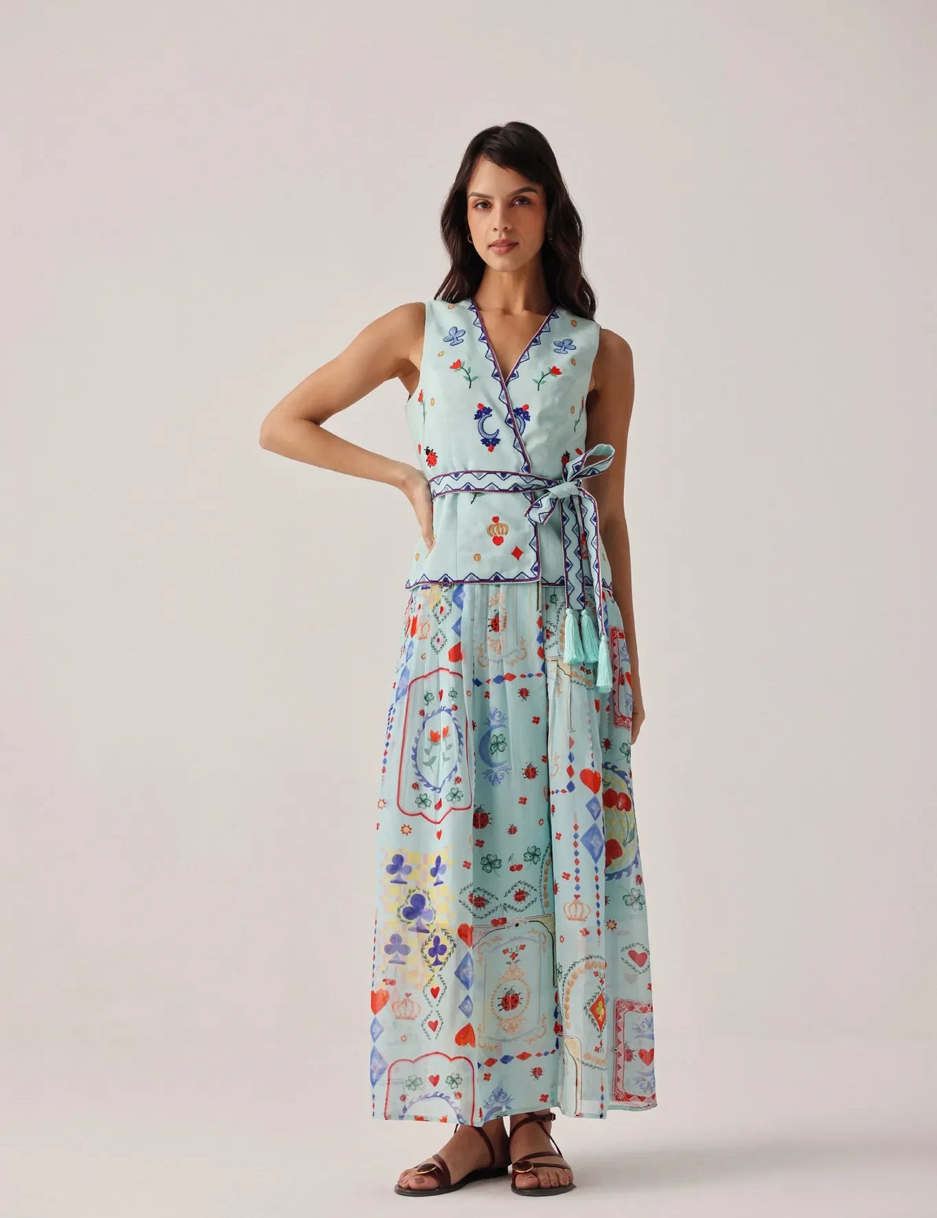 Tarot Print Avery Maxi Dress - NOIB