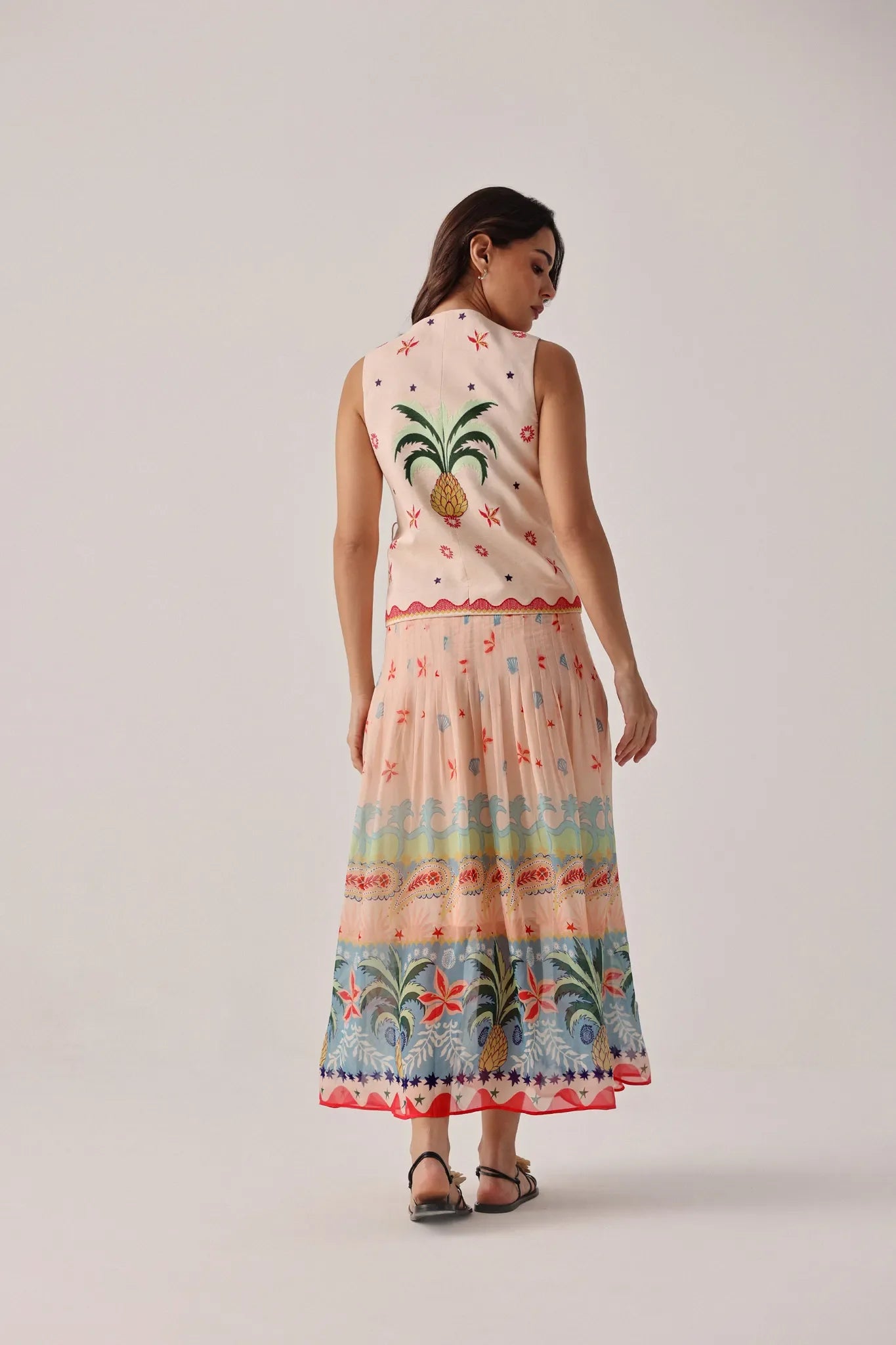 Ananas Print Avery Maxi Dress - NOIB