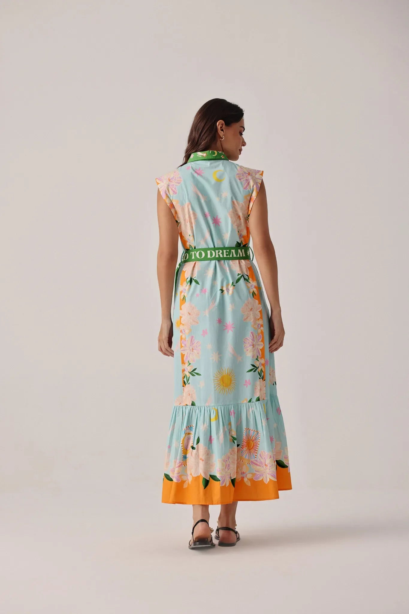 Azure Print Vega Maxi Dress - NOIB