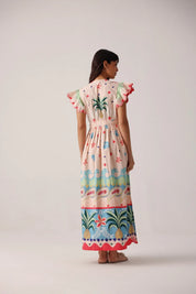 Ananas Print Estella Maxi Dress - NOIB