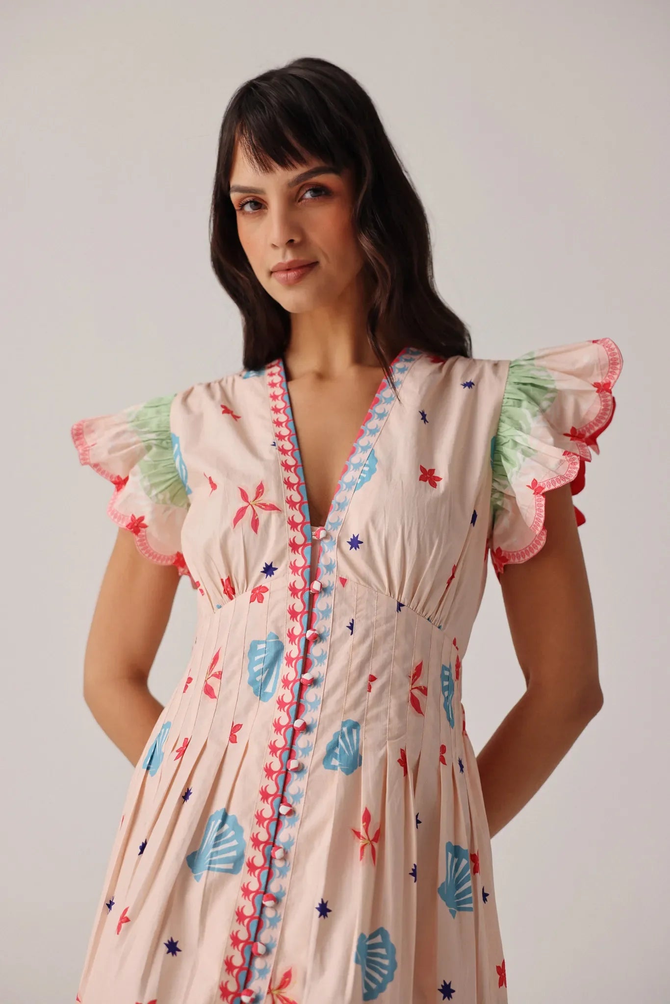 Ananas Print Estella Maxi Dress - NOIB