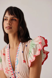Ananas Print Estella Maxi Dress - NOIB