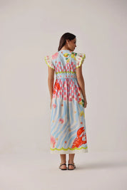 Summer Zest Print Resort Maxi Dress - NOIB