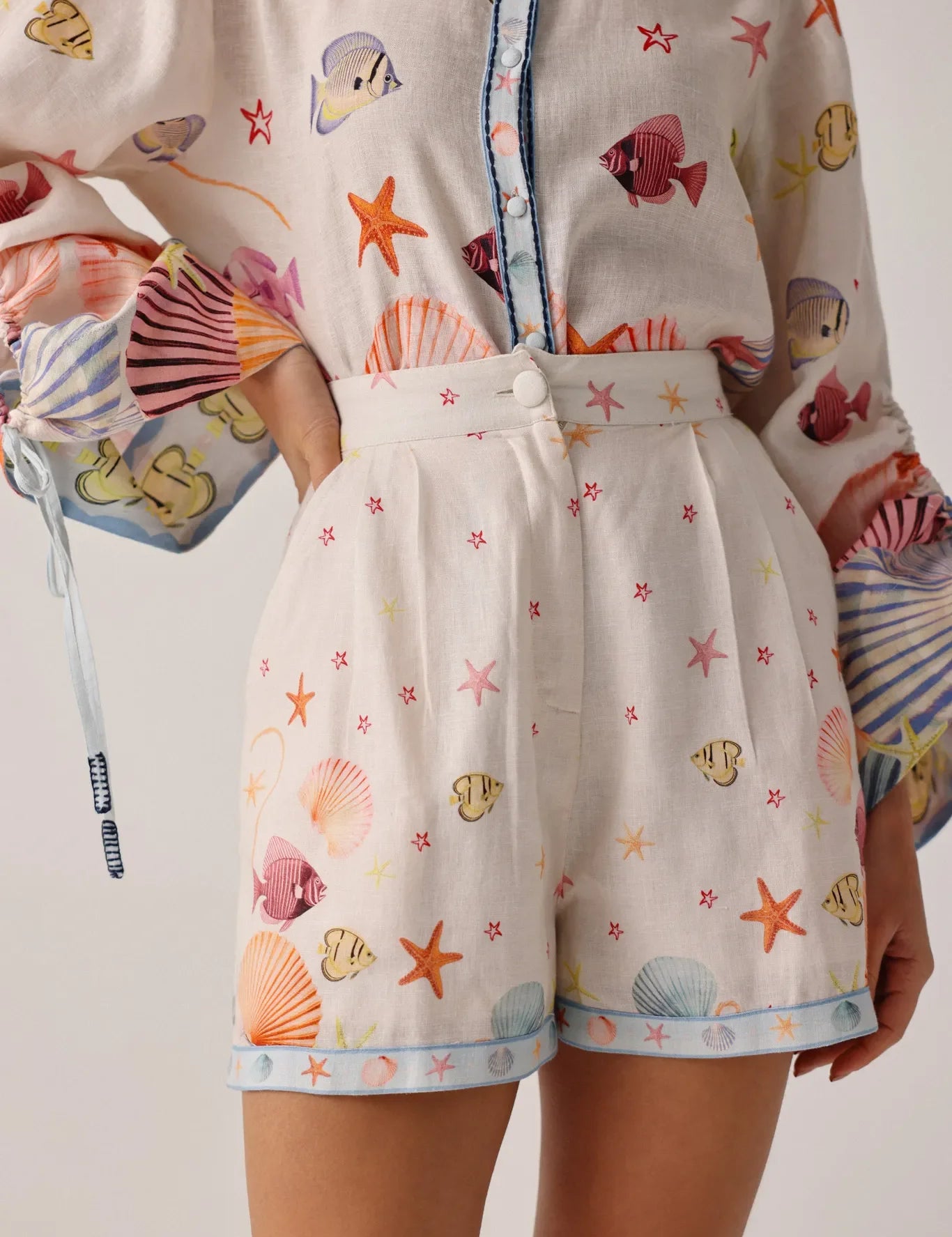 Seaborn Print Mia Shorts - NOIB