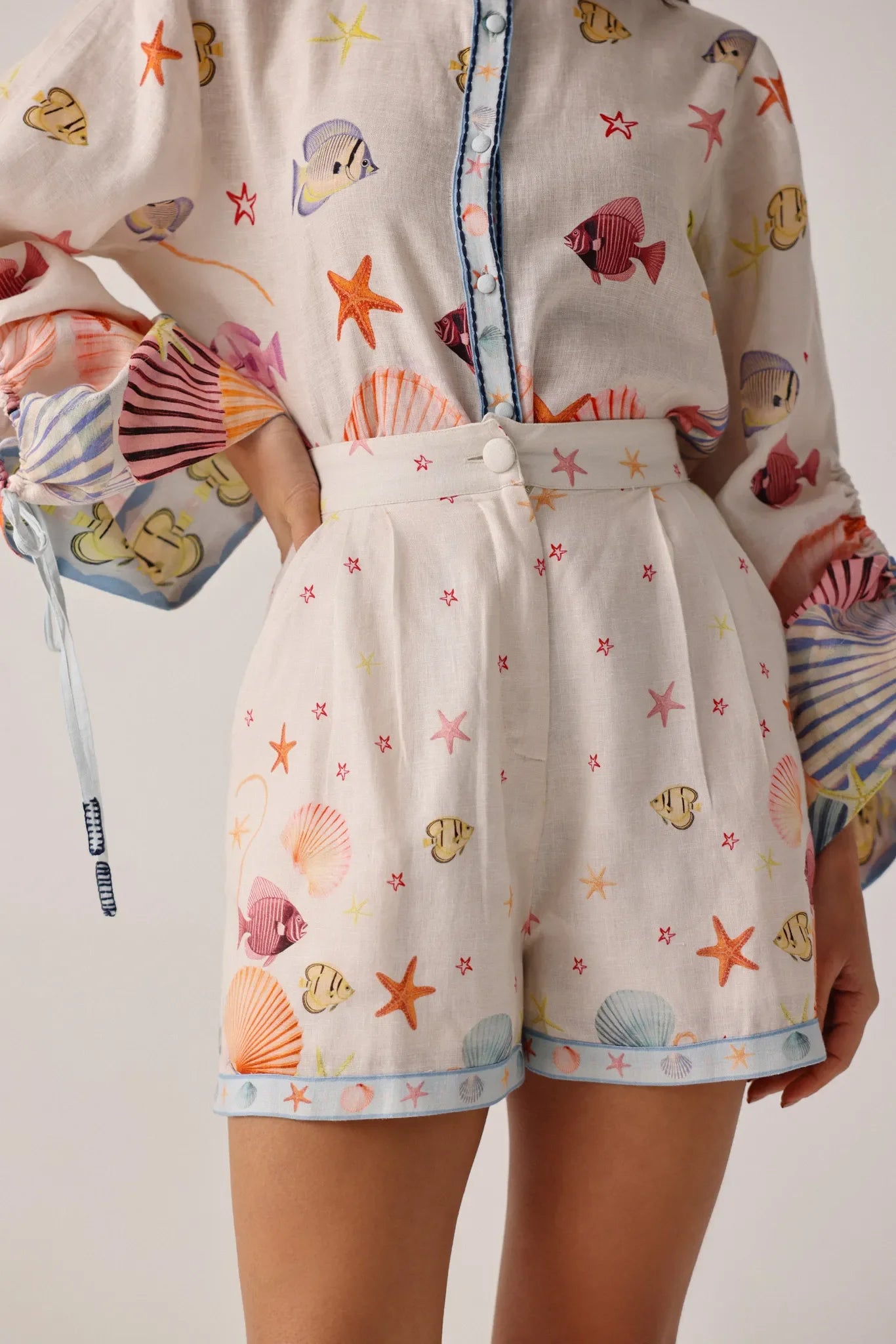 Seaborn Print Mia Shorts - NOIB