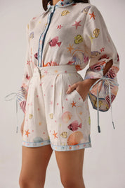 Seaborn Print Mia Shorts - NOIB