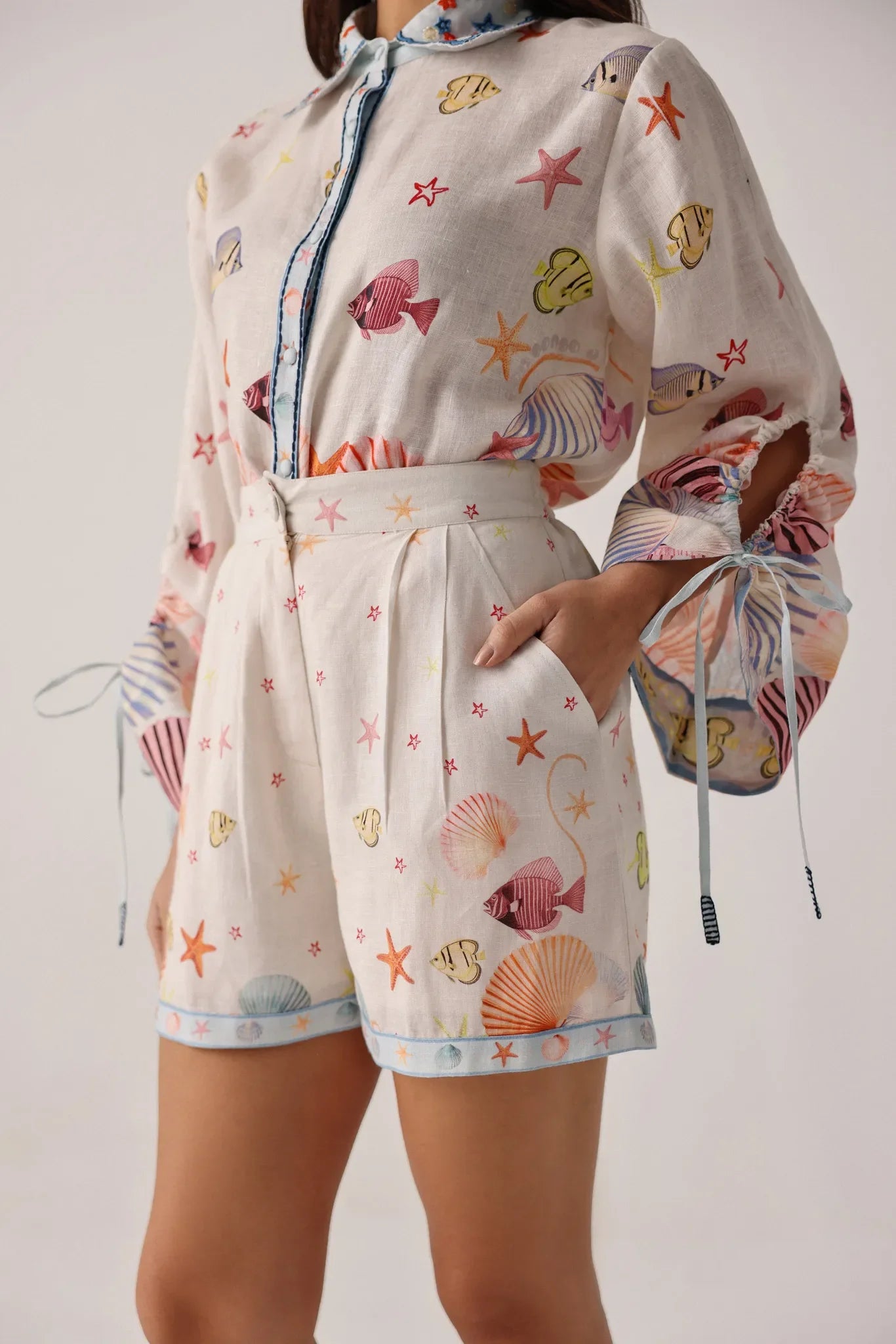 Seaborn Print Mia Shorts - NOIB