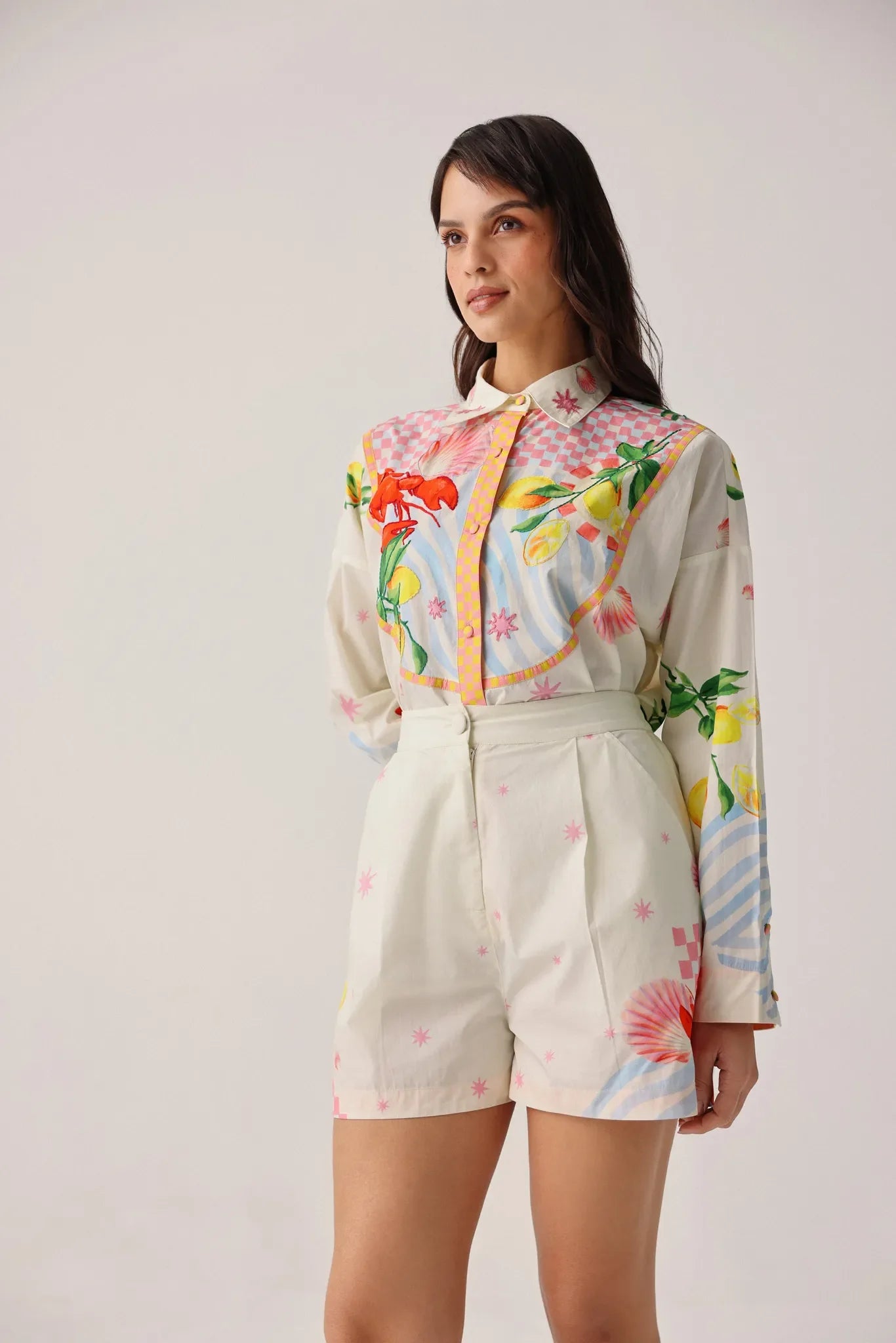 Summer Zest Seaborn Printed Beach Shorts - NOIB