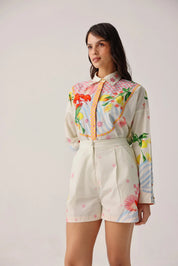 Summer Zest Seaborn Printed Beach Shorts - NOIB