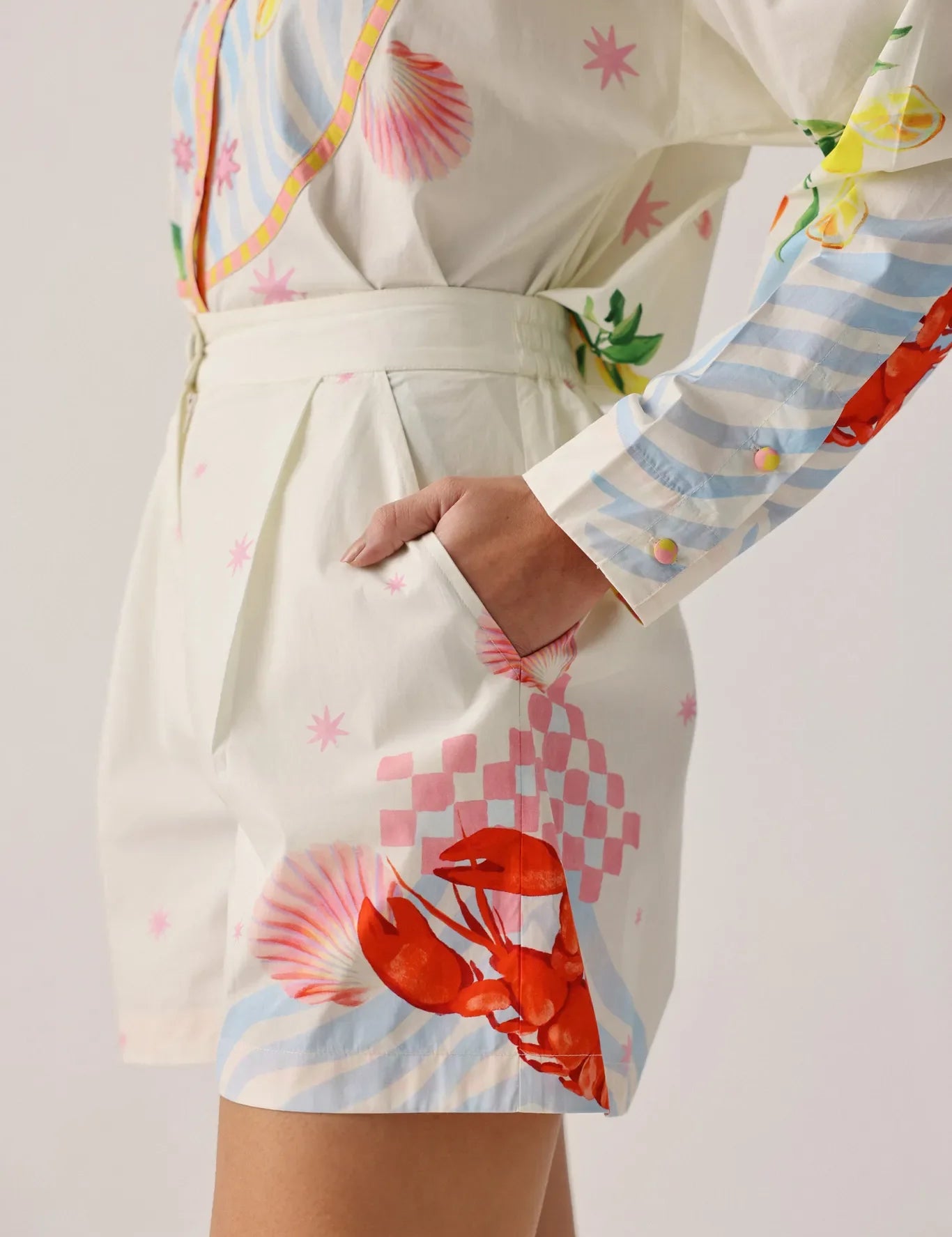 Summer Zest Seaborn Printed Beach Shorts - NOIB