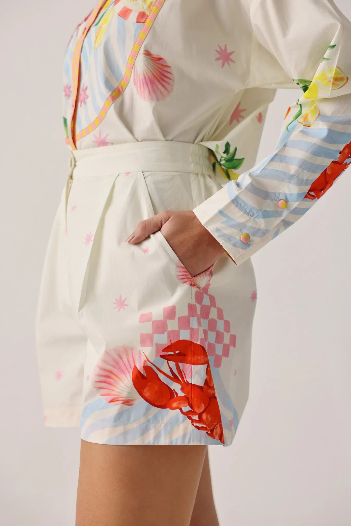 Summer Zest Seaborn Printed Beach Shorts - NOIB