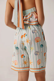 Seaborn Print Gia Bermuda Shorts - NOIB