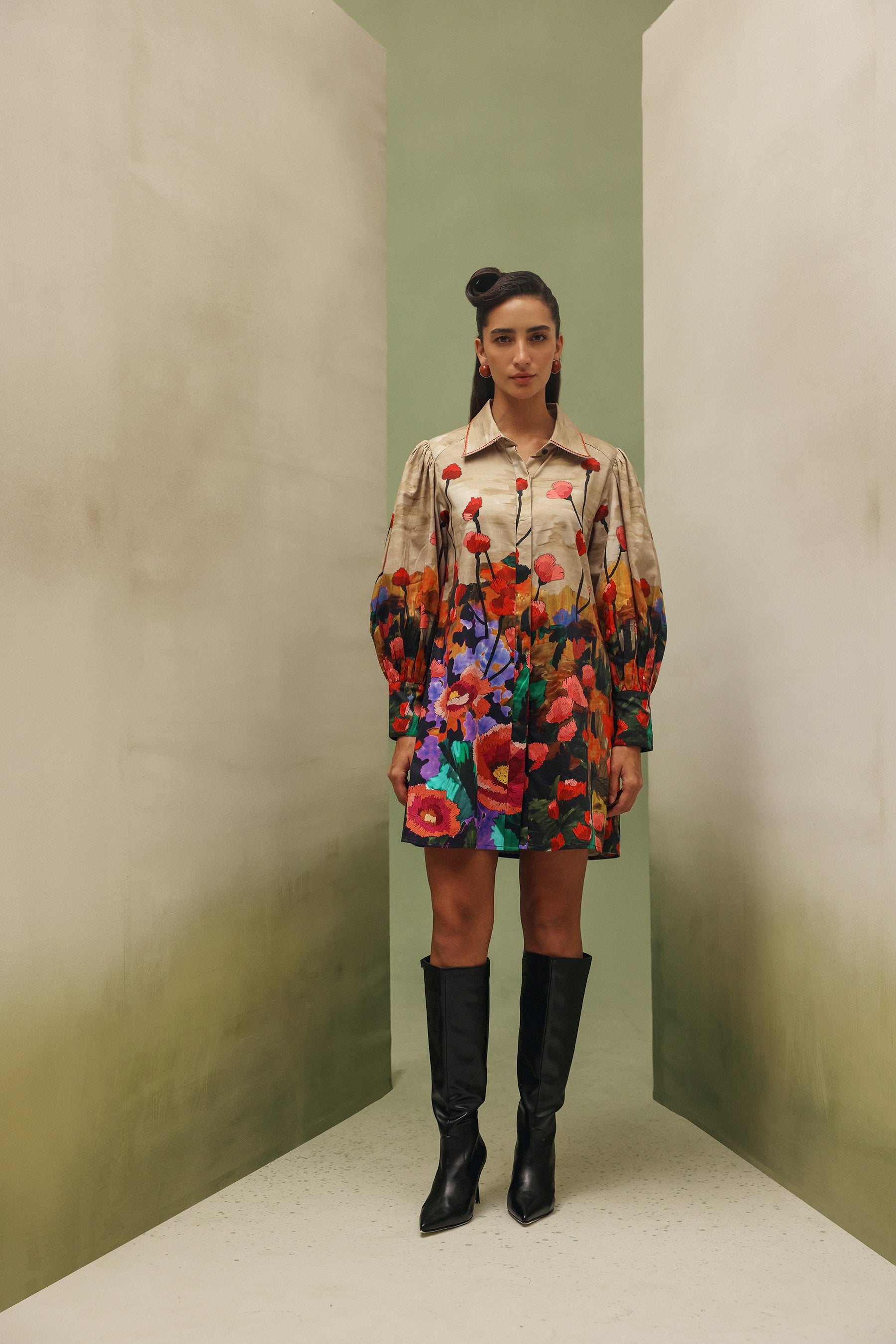 Thais Mini Dress - Highland
