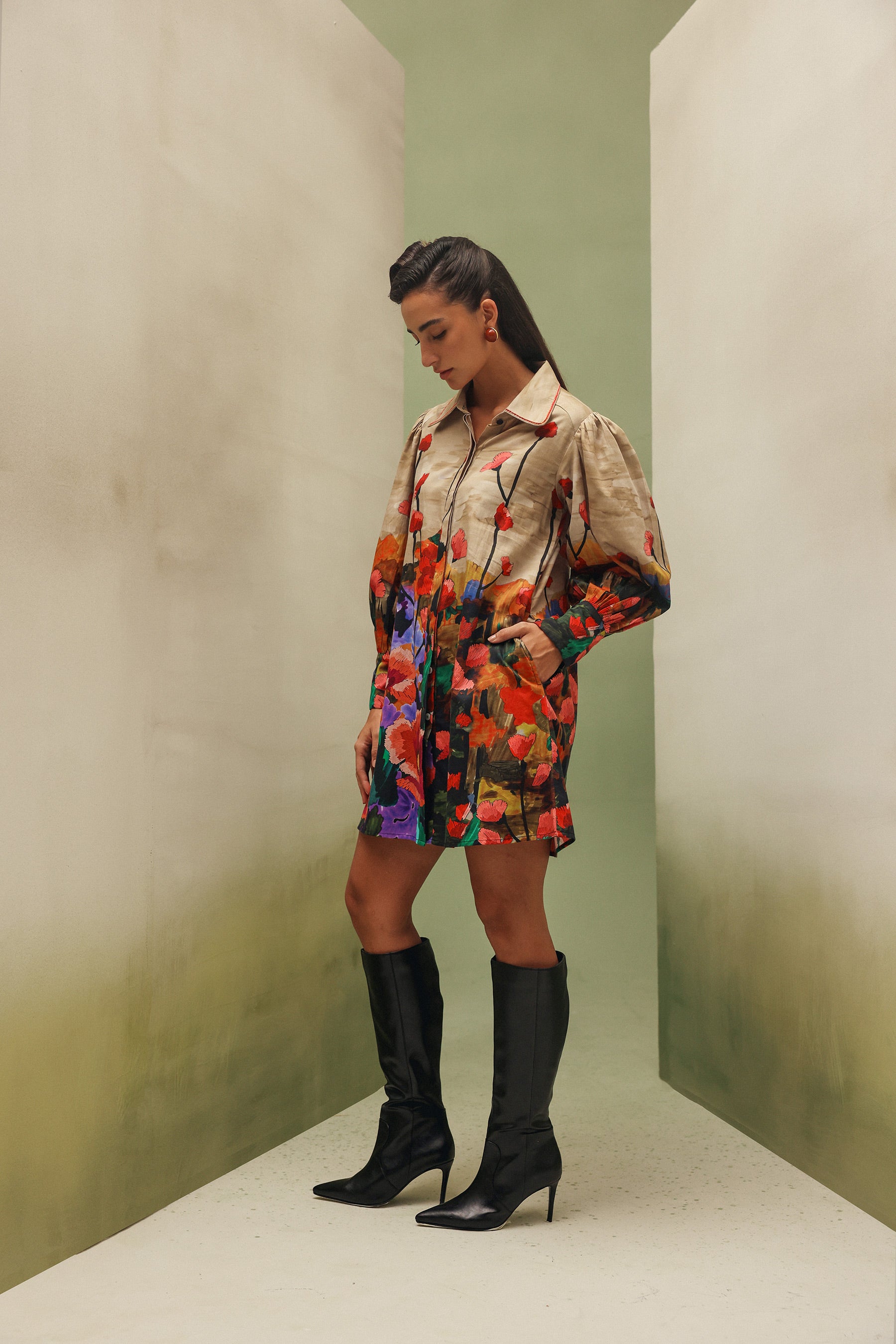 Thais Mini Dress - Highland