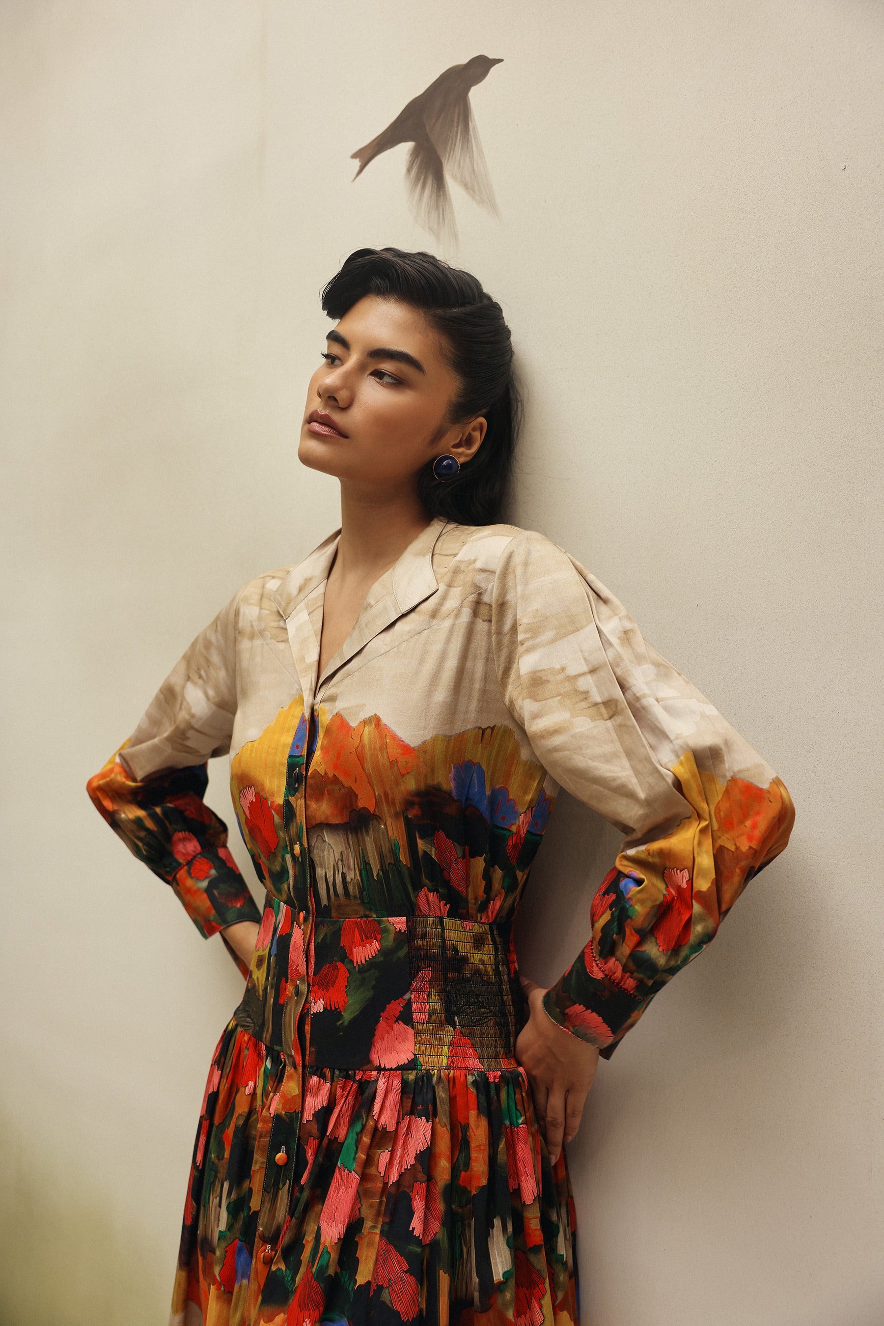 Celia Midi Dress - Highland