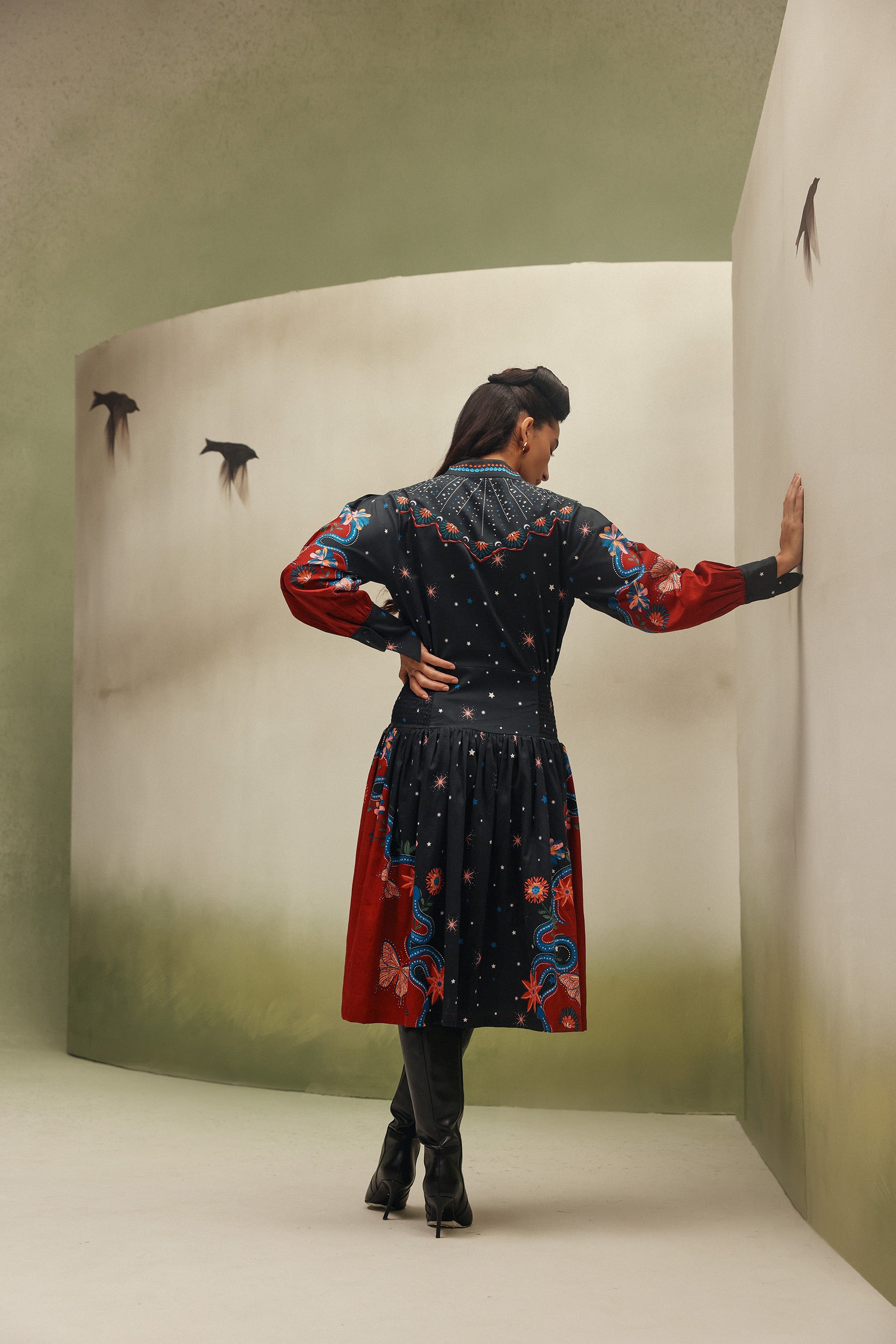 Celia Midi Dress - Garden Dancers