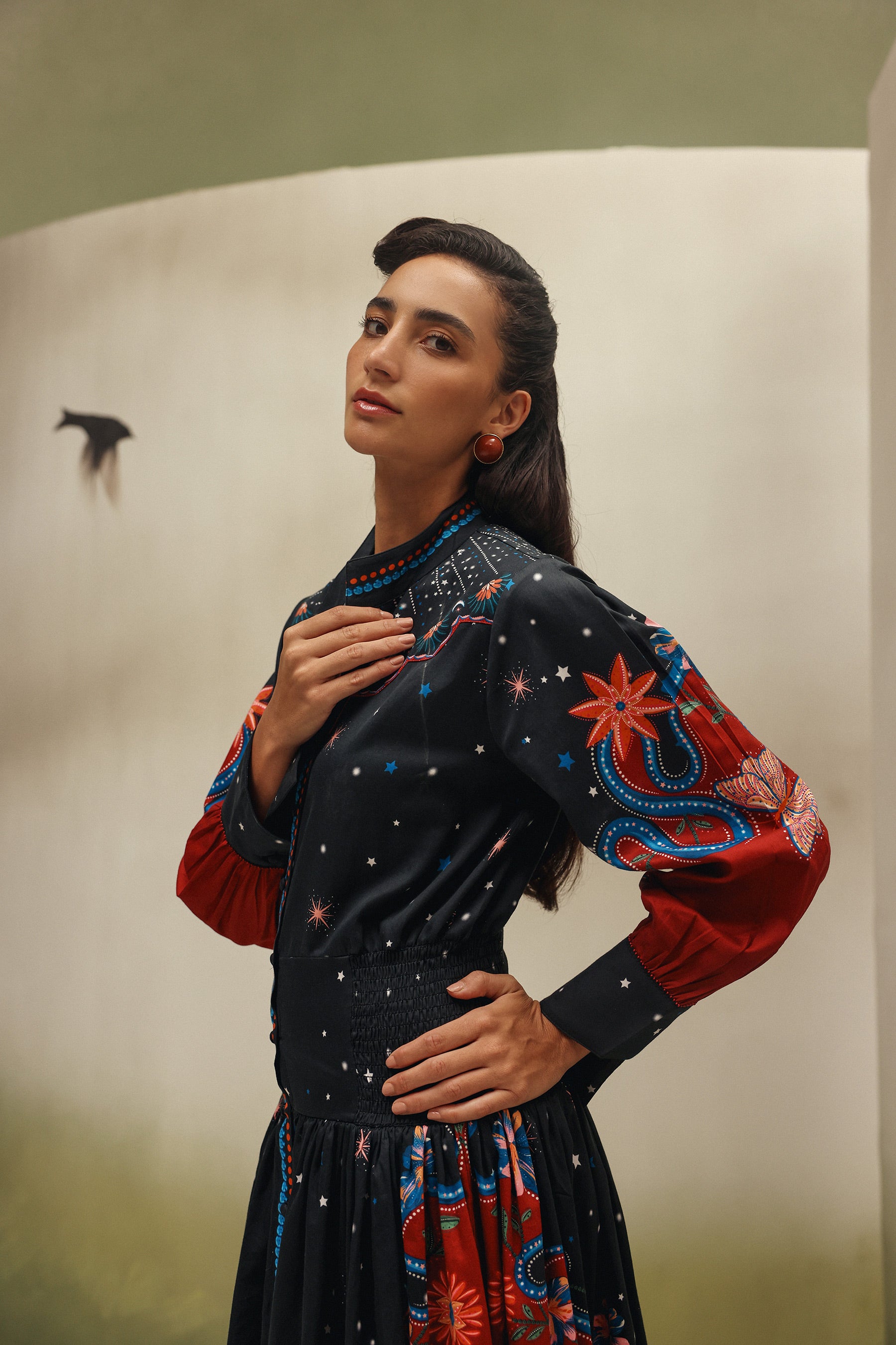 Celia Midi Dress - Garden Dancers