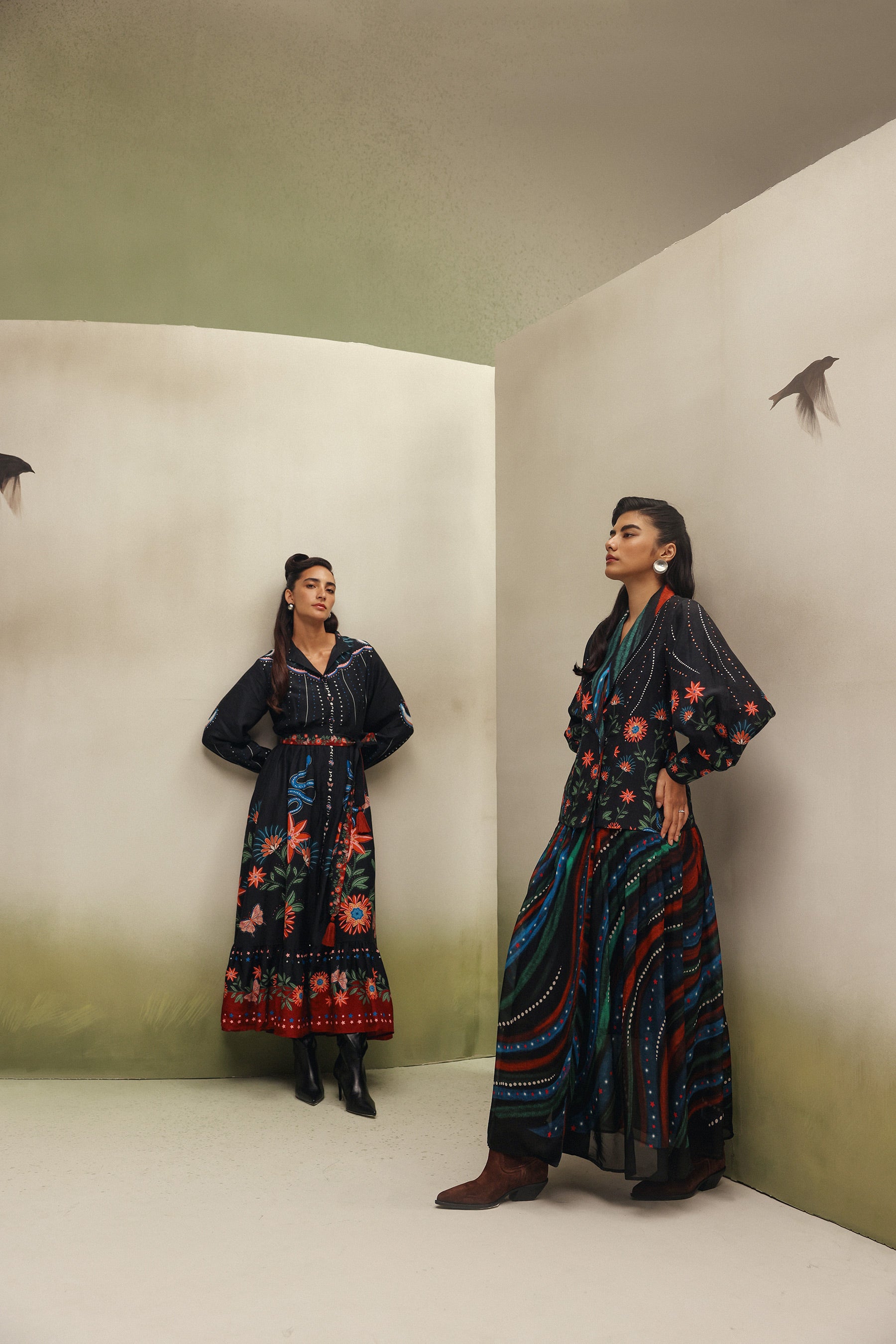 Celia Maxi Dress - Garden Dancers