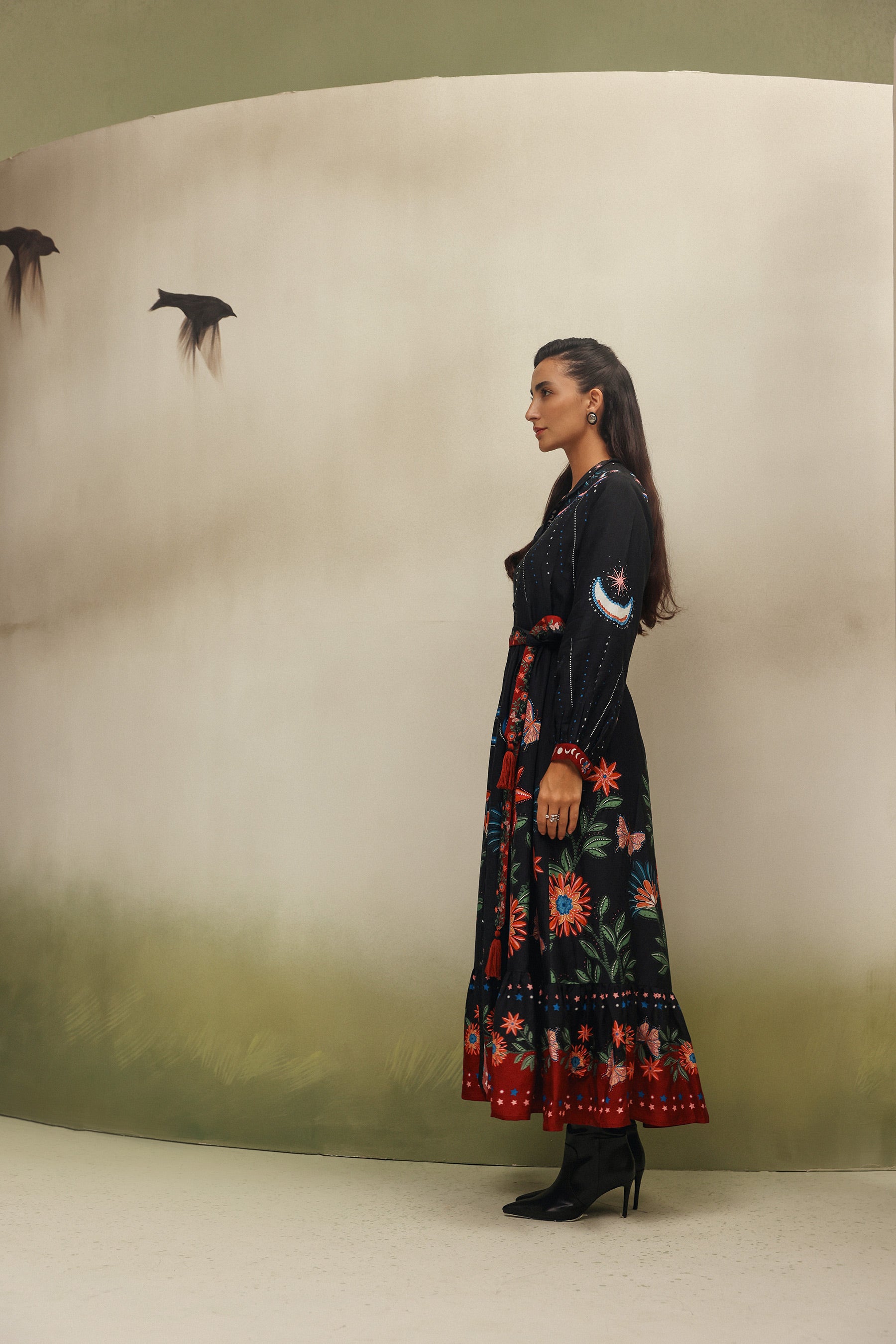 Celia Maxi Dress - Garden Dancers