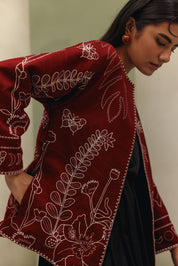 Daria Jacket - Burgundy (wool)