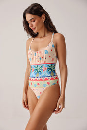 Ananas Print Paros Swimsuit for Women - NOIB