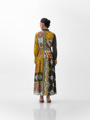 Mosaic Print Celia Maxi Dress
