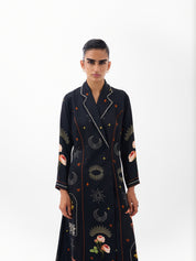 Postcards & Petals Print Willow Maxi Dress