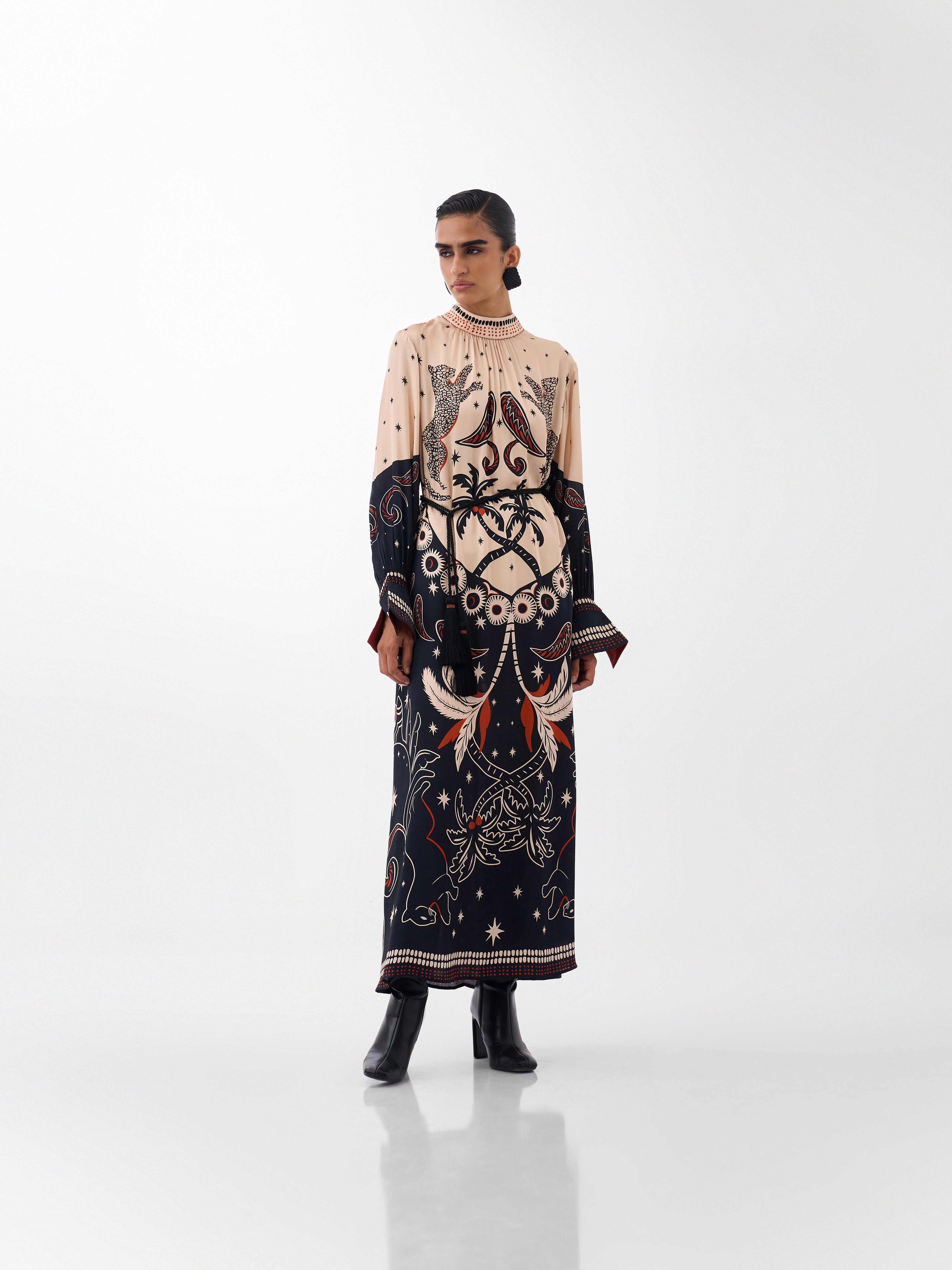 Nocturnal Jungle Amber Maxi Dress