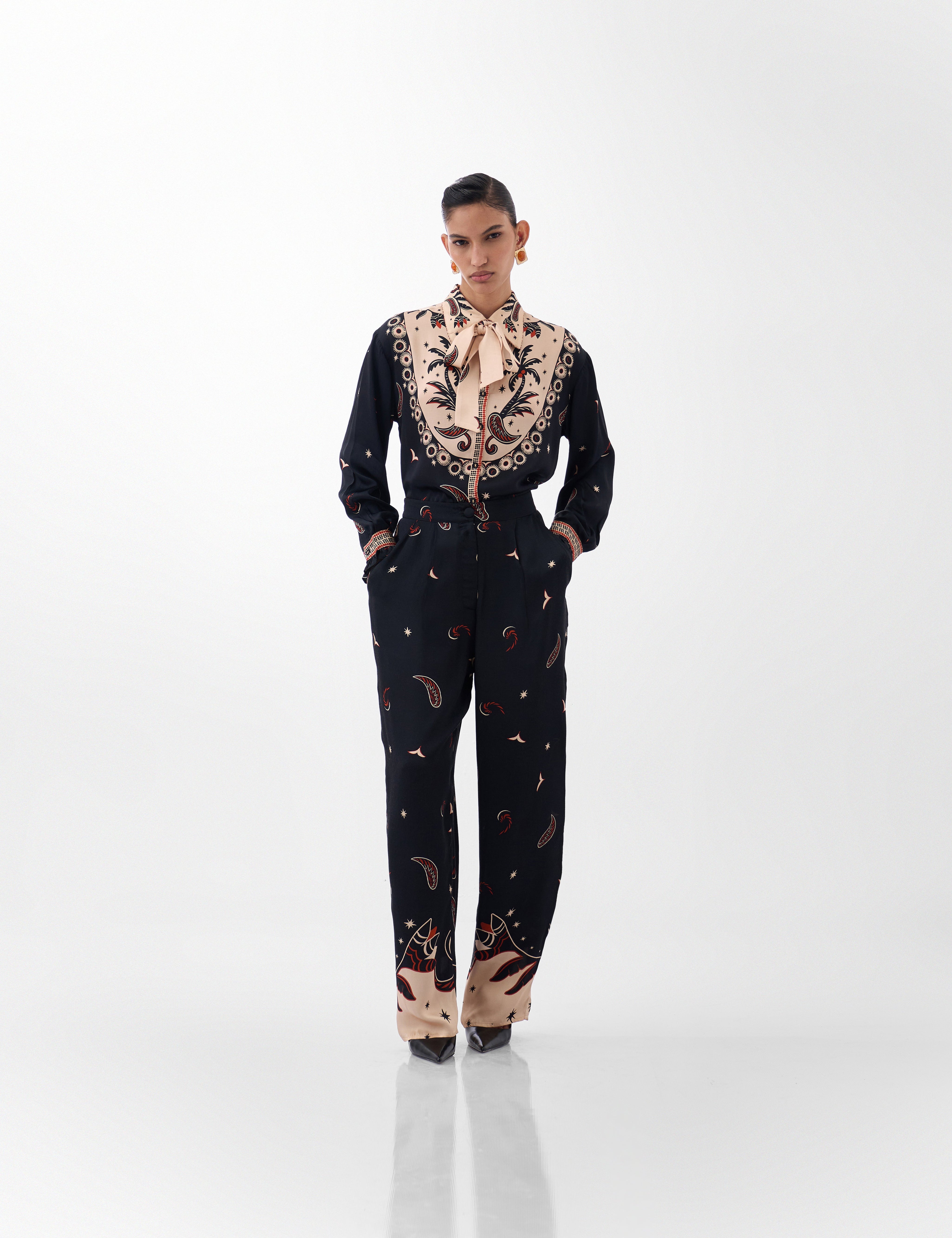 Nocturnal Jungle Print Iris Shirt - NOIB