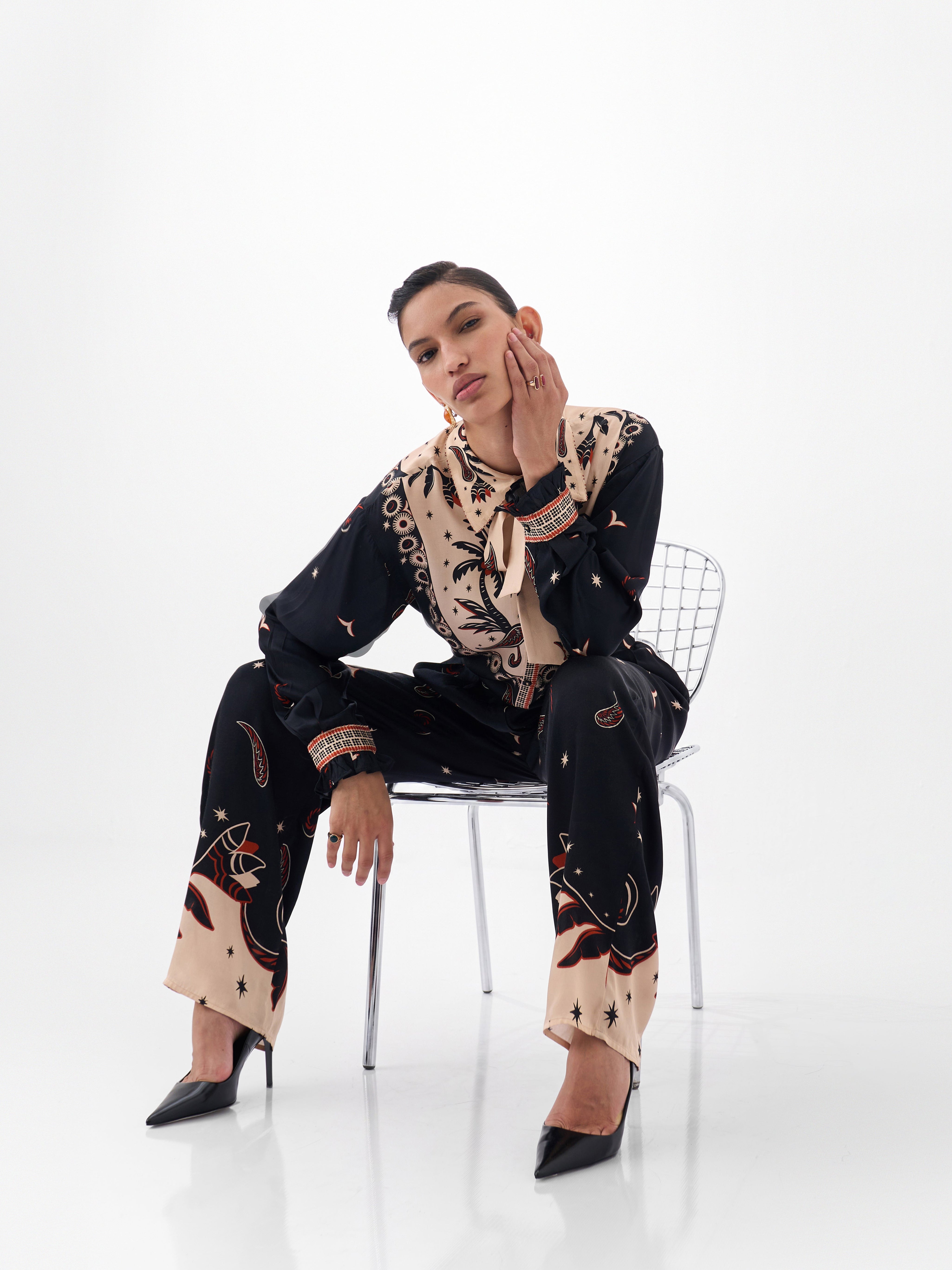 Nocturnal Jungle Print Iris Shirt 