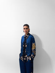Old Rose Print Iris Shirt - NOIB