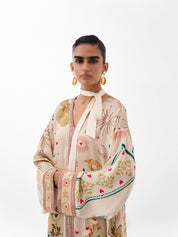 Postcards & Petals Print Adah Kaftan - NOIB