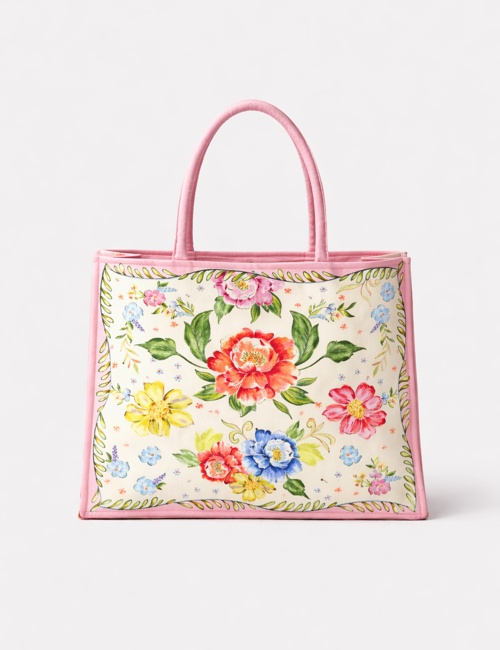 Bloom Printed Canvas Tote Bag - NOIB