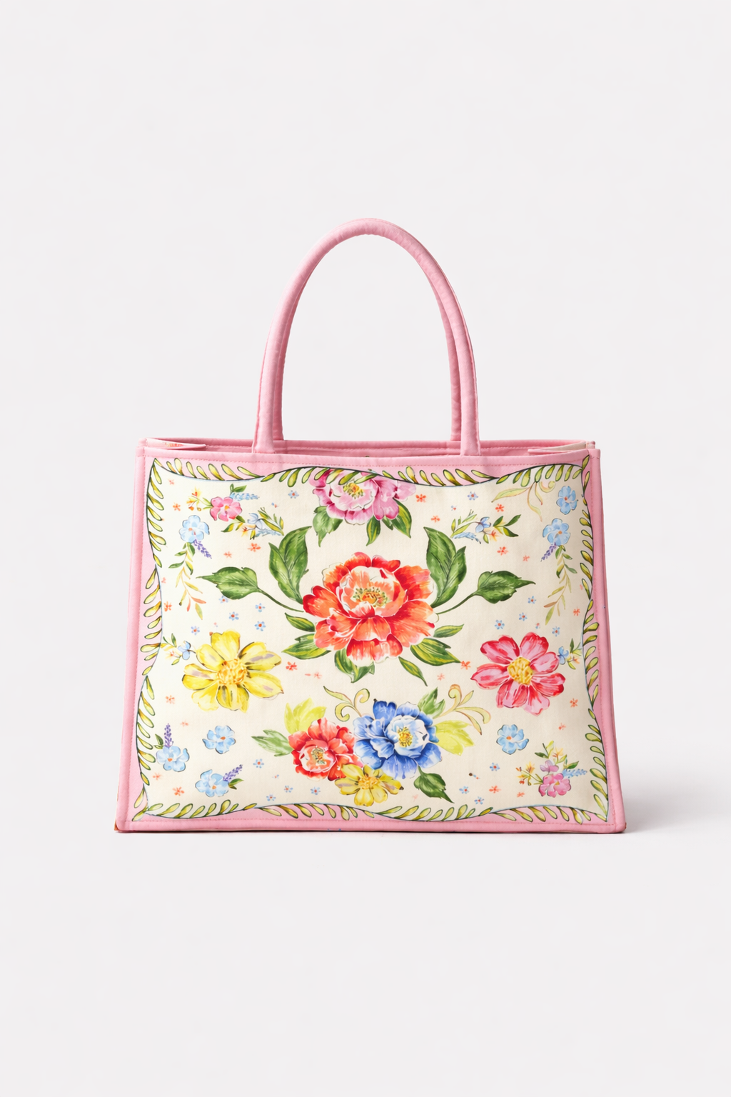 Bloom Printed Canvas Tote Bag - NOIB