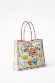 Bloom Printed Canvas Tote Bag - NOIB